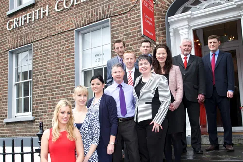 Griffith College Limerick Staff in front of Building