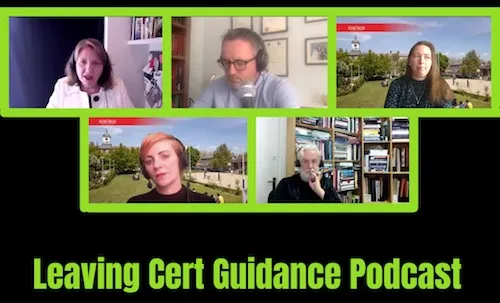 Griffith College panellists speak with the Leaving Cert Guidance Podcast